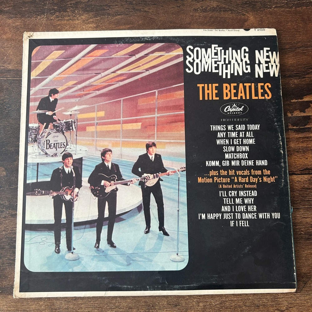 The Beatles Something New Vinyl LP Mono 1964 Capitol T 2108 Black Good Rock Pop